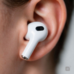 Auriculares inalámbricos prácticos y ligeros para música y llamadas color blanco