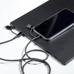 Cable de carga magnético con 3 tipos de conexión y potencia de 60W color negro
