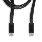 Cable USB-C plano de 1m antienredos ideal para carga rápida 60W color negro