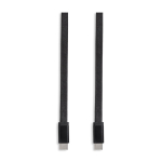Cable USB-C plano de 1m antienredos ideal para carga rápida 60W color negro