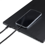 Cable USB-C plano de 1m antienredos ideal para carga rápida 60W color negro