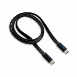 Cable USB-C plano de 1m antienredos ideal para carga rápida 60W color negro