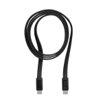 Cable USB-C plano de 1m antienredos ideal para carga rápida 60W vista de impresión