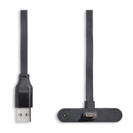 Cable USB-C con soporte para smartphone y carga rápida 60W color negro