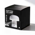 Altavoz estilo nórdico con luz ambiental táctil ajustable 8W color blanco