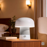 Altavoz estilo nórdico con luz ambiental táctil ajustable 8W color blanco