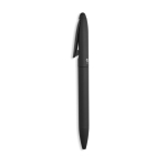 Bolígrafo estilizado de plástico reciclado engomado con tinta azul color negro