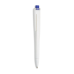 Bolígrafo de plástico con diseño plano y NFC integrado de tinta negra color azul marino