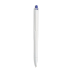 Bolígrafo de plástico con diseño plano y NFC integrado de tinta negra color azul marino