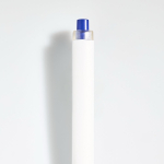 Bolígrafo de plástico con diseño plano y NFC integrado de tinta negra color azul marino