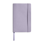 Bloc de piel sintética flexible con cierre elástico A5 hojas lisas color violeta
