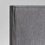 Libreta de tejido pana con bolsillo frontal y portaboli A5 hojas lisas color gris claro