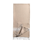 Pareo mochila de algodón 2 en 1 de dimensiones 90x180cm y 180 g/m2 color beige