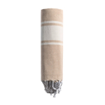 Pareo mochila de algodón 2 en 1 de dimensiones 90x180cm y 180 g/m2 color beige