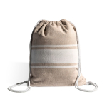 Pareo mochila de algodón 2 en 1 de dimensiones 90x180cm y 180 g/m2 color beige