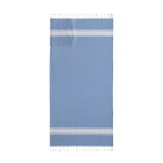 Pareo mochila de algodón 2 en 1 de dimensiones 90x180cm y 180 g/m2 color azul claro