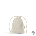 Bolsa pequeña de material ecológico con cordones a juego 140 g/m2
