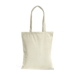 Bolsa de pana suave con asa larga y estilo retro 190 g/m2 color beige