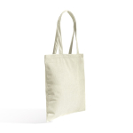 Bolsa de pana suave con asa larga y estilo retro 190 g/m2 color beige