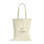 Bolsa de pana suave con asa larga y estilo retro 190 g/m2 color beige