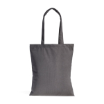 Bolsa de pana suave con asa larga y estilo retro 190 g/m2 color gris claro
