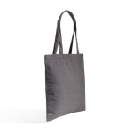 Bolsa de pana suave con asa larga y estilo retro 190 g/m2 color gris claro