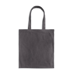 Bolsa de pana suave con asa larga y estilo retro 190 g/m2 color gris claro