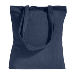 Bolsa de pana suave con asa larga y estilo retro 190 g/m2 color azul petróleo