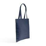 Bolsa de pana suave con asa larga y estilo retro 190 g/m2 color azul petróleo