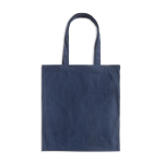 Bolsa de pana suave con asa larga y estilo retro 190 g/m2 color azul petróleo