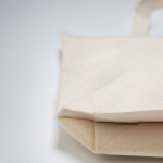 Bolsa de lona de algodón reciclado con bolsillo interior 310 g/m2 color beige