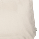 Bolsa de lona de algodón reciclado con bolsillo interior 310 g/m2 color beige