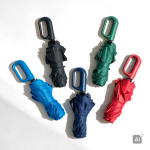 Paraguas de plástico reciclado automático con secado rápido Ø100 color negro vista 1