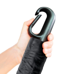 Paraguas de plástico reciclado automático con secado rápido Ø100 color negro