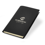 Funda de plástico para agenda de bolsillo hecha en Europa vista con logo impreso