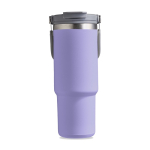 Vaso térmico de acero inoxidable con pajita abatible de boquilla 900ml color violeta