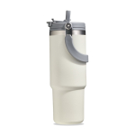 Vaso térmico de acero inoxidable con pajita abatible de boquilla 900ml