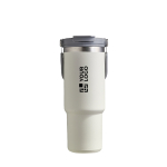Vaso térmico de acero inoxidable con pajita abatible de boquilla 900ml vista de impresión
