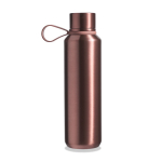 Botella de acero inoxidable con doble pared y acabado metalizado 600ml color oro rosa