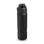 Botella térmica de acero inoxidable con tapa multifunción 600ml color negro