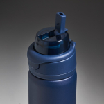 Botella térmica de acero inoxidable con tapa multifunción 600ml color azul marino