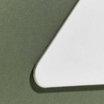 Agenda de piel sintética con solapa triangular magnética A5 color verde oliva