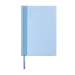 Agenda diaria de papel estucado y acabado laminado con marcapáginas A5 color azul claro