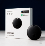 Localizador de plástico con alerta de 40m compatible con Apple y Android color negro