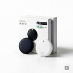 Localizador de plástico con alerta de 40m compatible con Apple y Android color negro