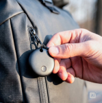 Localizador de plástico con alerta de 40m compatible con Apple y Android color negro