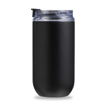 Botella térmica de acero inoxidable reciclado convertible a vaso 500ml color negro