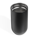 Botella térmica de acero inoxidable reciclado convertible a vaso 500ml color negro