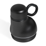 Botella térmica de acero inoxidable reciclado convertible a vaso 500ml color negro