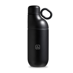 Botella térmica de acero inoxidable reciclado convertible a vaso 500ml color negro